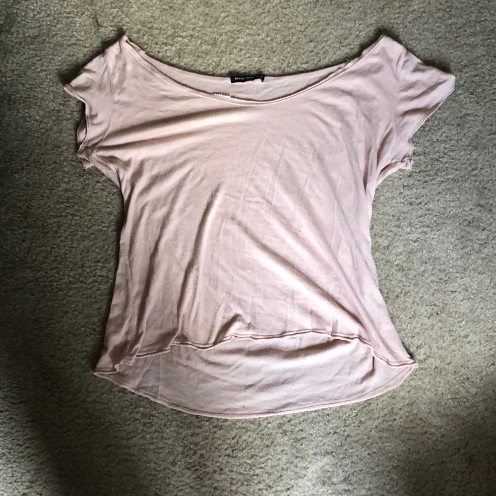 A blush pink soft shirt from Brandy Melville